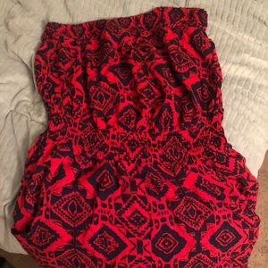 Strapless Charlotte Russe romper!